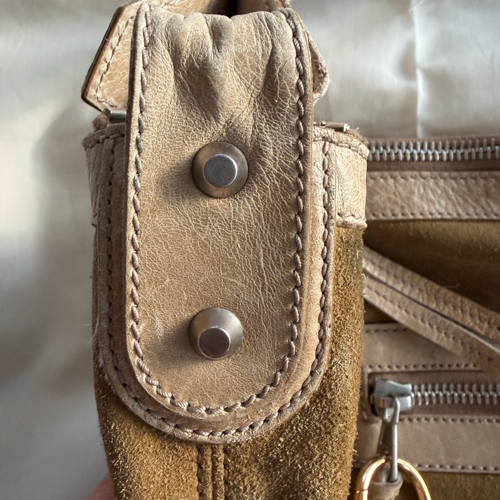 Balenciaga XL Courier Hobo Weekender Bag in Suede AUTHENTIC - Picture 12 of 16